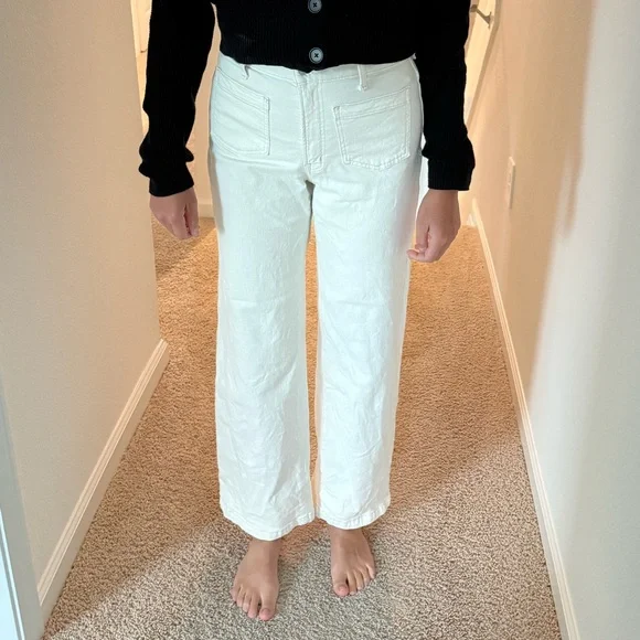 Madewell White Pants - Picture 1 of 2